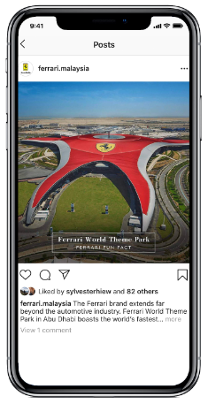Ferrari 70th Anniversary social media video marketing